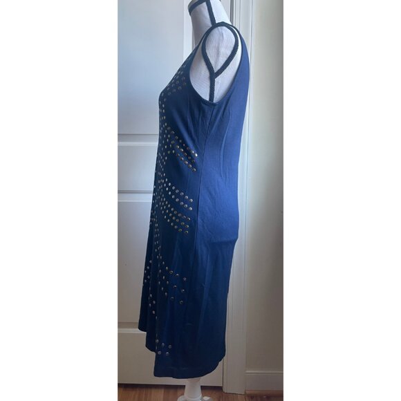 Cynthia Rowley Navy Studded Shift Dress - Picture 4 of 6